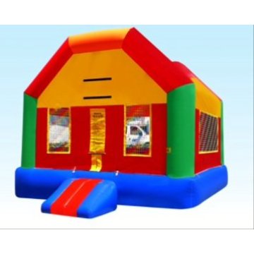 multicolored bounce house rental in Fishers, IN.